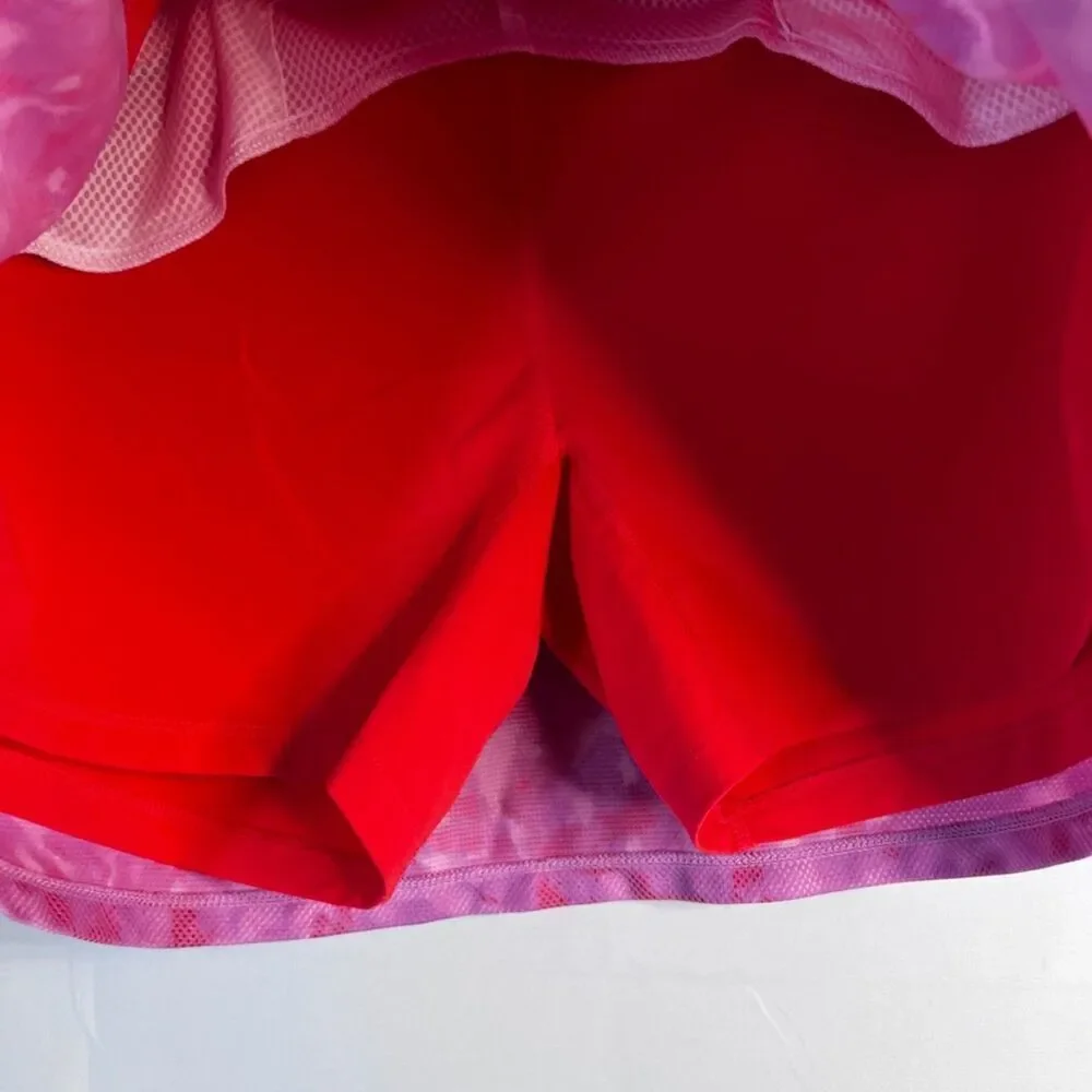 Adidas Two Tone Colorblock Front‎ Pleat Golf Skort Skirt Shorts Liner Size Large